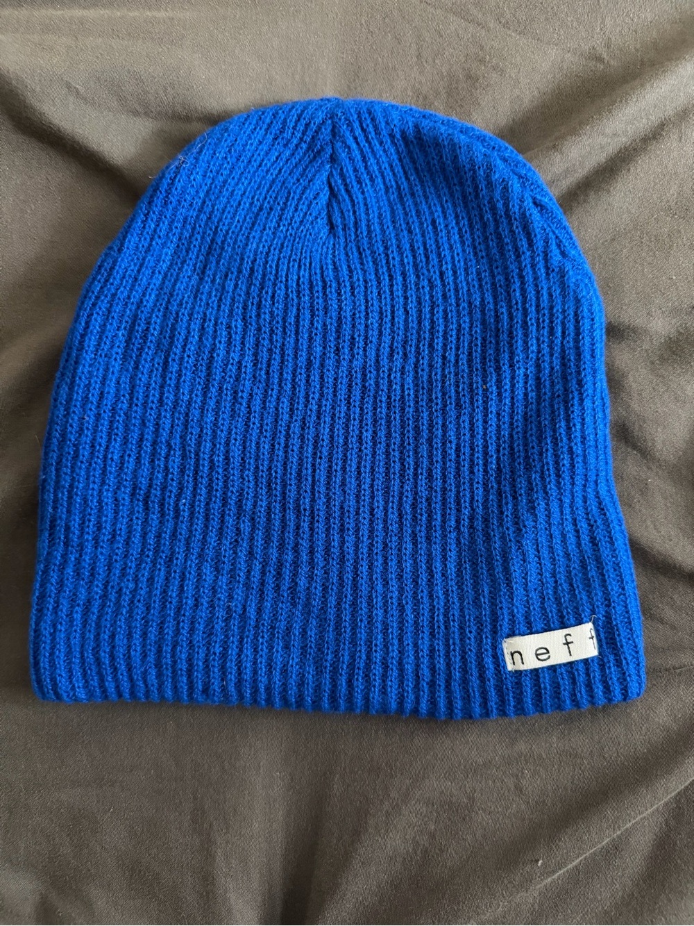 Neff Royal Blue Ribbed Knit Beanie